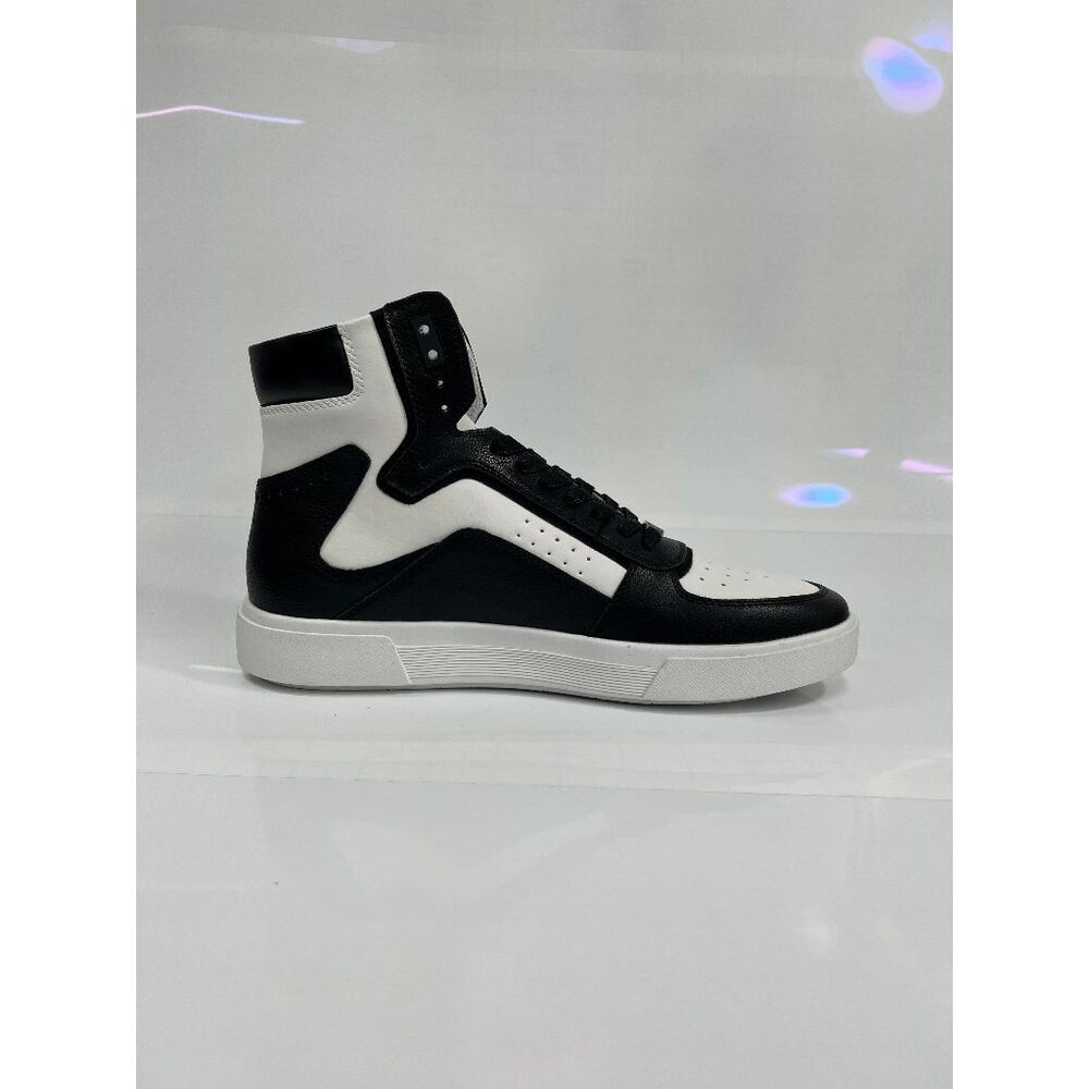 INC International Concepts Men's Keanu High Top Sneakers - Black/White 11M